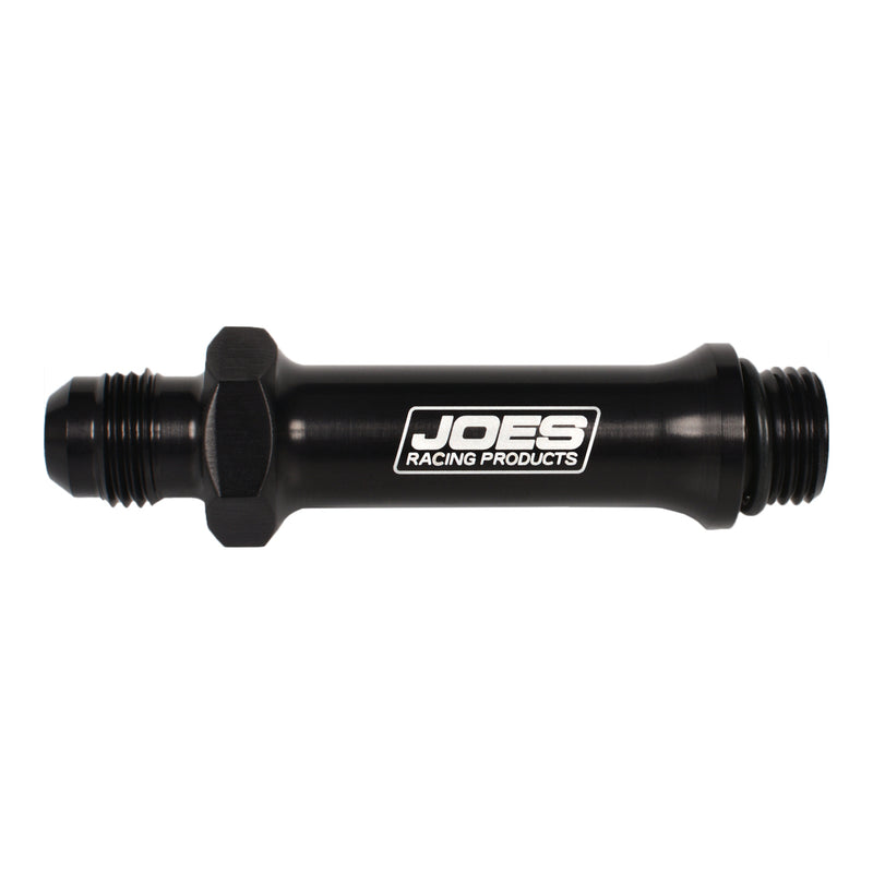 JOES RACING PRODUCTS Port Fitting -6an Extended Black 42050-B