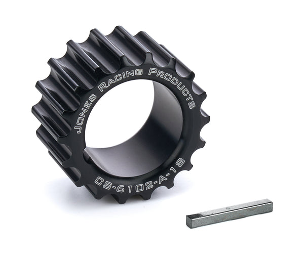 JONES RACING PRODUCTS HTD Crankshaft Pulley 18 Tooth 1-1/8iID 1/8in Key CS-6102-A-18