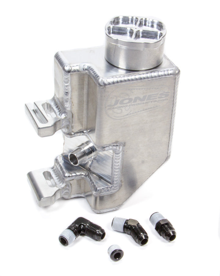 JONES RACING PRODUCTS P/S Reservoir L/W Alum w/Aux Bung & Billet Cap PS-9008-AR3