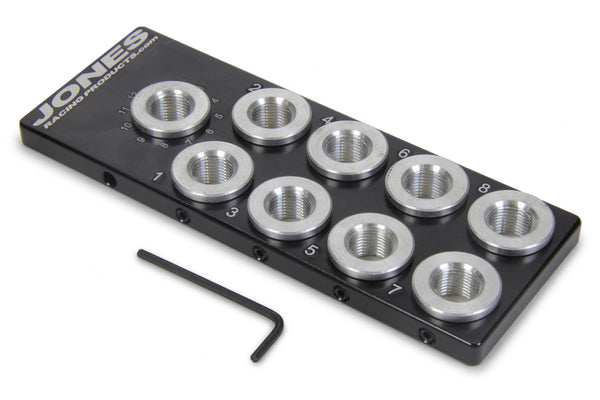JONES RACING PRODUCTS Spark Plug Indexer 9 Hole w/ Rotatable Insert SP-8101-V8-A