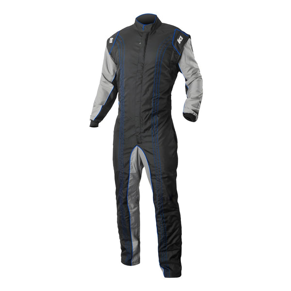 K1 RACEGEAR Suit Karting GK2 Adult X-Large Black/Blue 10-GK2-B-XL