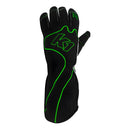 K1 RACEGEAR Gloves Karting Adult RS4 Medium Black/Green 13-RS1-V-M