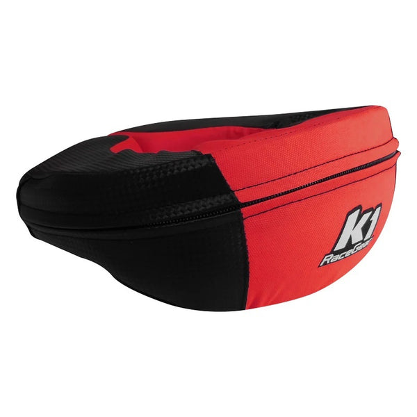 K1 RACEGEAR Neck Collar Karting Adult Carbon / Red 15-NEC-CAR-A