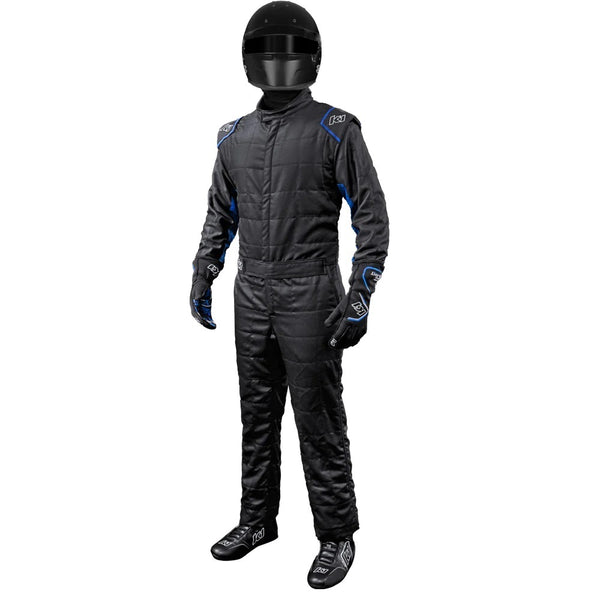 K1 RACEGEAR Suit Outlaw Large Black / Blue SFI 3.2A/5 20-OTL-NB-L