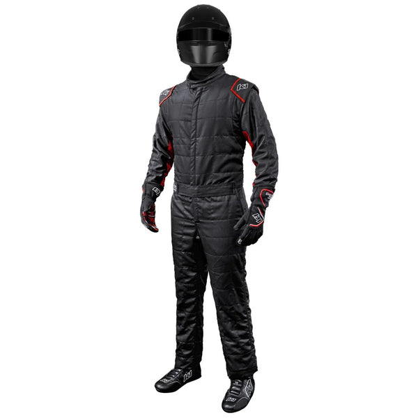 K1 RACEGEAR Suit Outlaw Lrg / X-Lrg Black / Red SFI 3.2A/5 20-OTL-NR-LXL