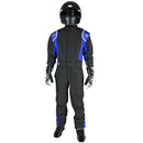 K1 RACEGEAR Suit Precision II 3X- Small Black/Blue 20-PRY-NB-3XS