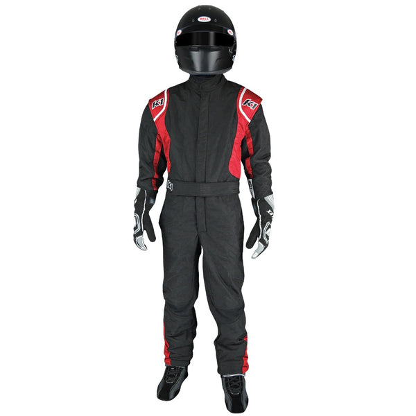 K1 RACEGEAR Suit Precision II 3X- Small Black/Red 20-PRY-NR-3XS