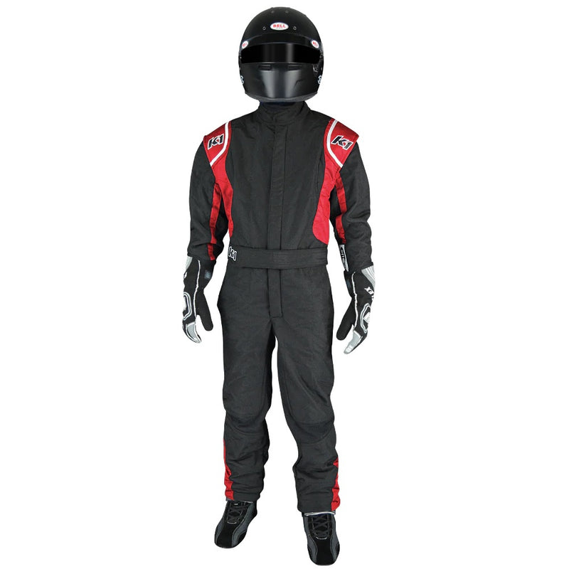 K1 RACEGEAR Suit Precision II 3X- Small Black/Red 20-PRY-NR-3XS