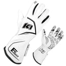K1 RACEGEAR Gloves Flight Medium White 23-FLT-WG-M