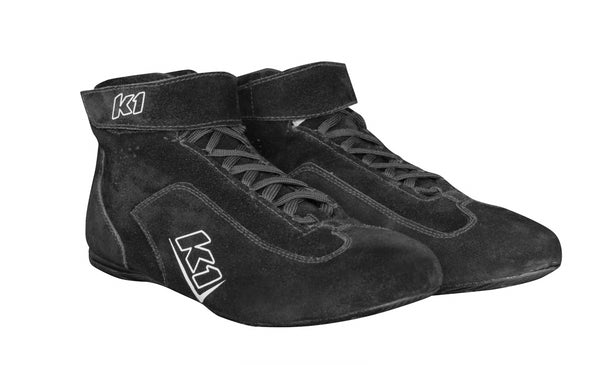 K1 RACEGEAR Shoes Challenger Black Size 6.5 SFI 3.3/5 24-CHL-N-65