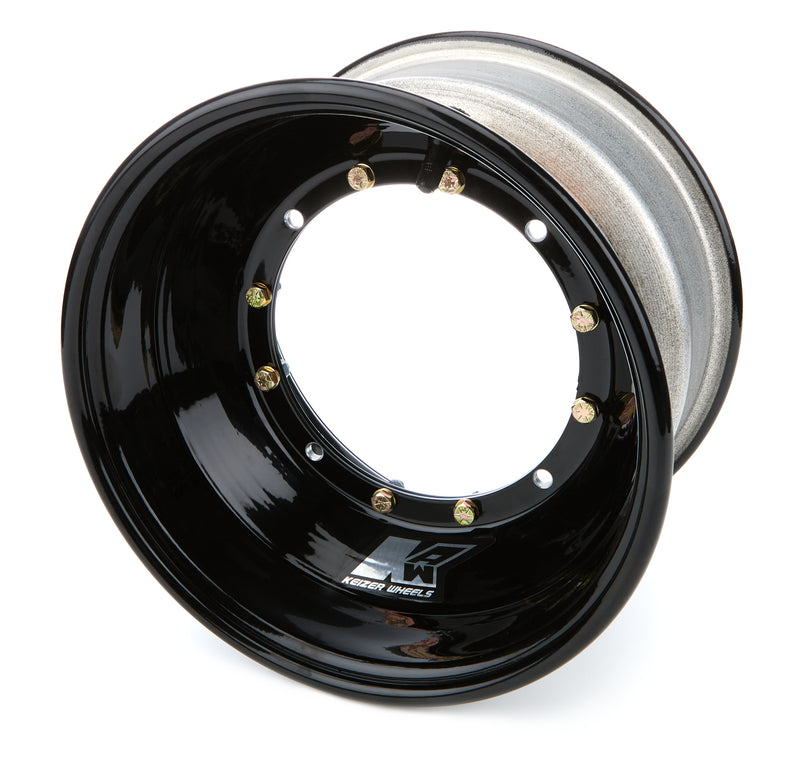 KEIZER ALUMINUM WHEELS, INC. Wheel 4-Pin 10x6 3in BS Black Brake Bell 1063BCB