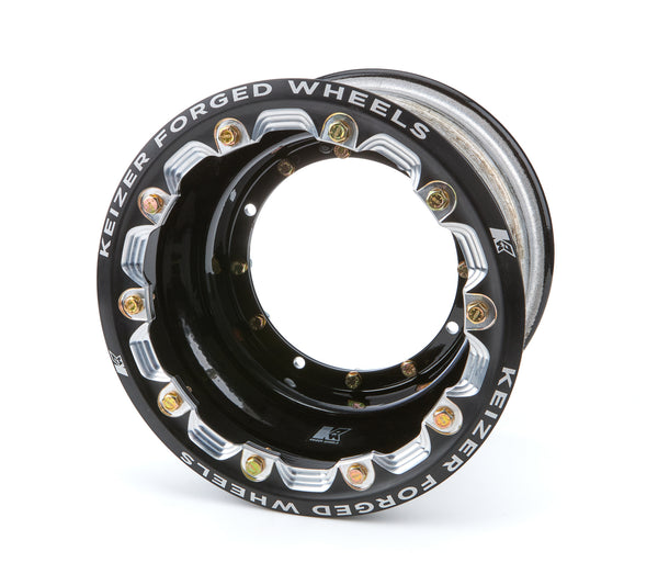 KEIZER ALUMINUM WHEELS, INC. Wheel 4-Pin 10x7 2in BS w/Bdlk Black 1072fblb