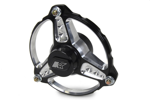 KEIZER ALUMINUM WHEELS, INC. Front Hub Blk Anod 3 Pin Micro w/Bearing Right 10P3