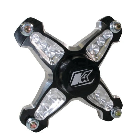 KEIZER ALUMINUM WHEELS, INC. Front Hub 4 Pin Micro LH w/Bearing Black 10P4-LH