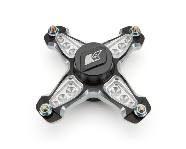 KEIZER ALUMINUM WHEELS, INC. Front Hub Blk Anod 4 Pin Micro w/Bearing Right 10P4