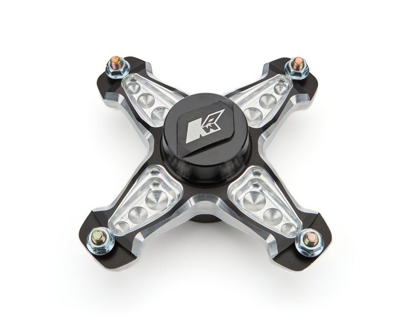 KEIZER ALUMINUM WHEELS, INC. Front Hub Blk Anod 4 Pin Micro w/Bearing Right 10P4