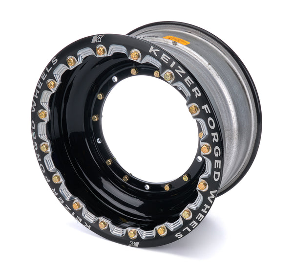 KEIZER ALUMINUM WHEELS, INC. Wheel Direct Mnt 15 x 8 Beadlock 3in BS Black 1584BCFBLB