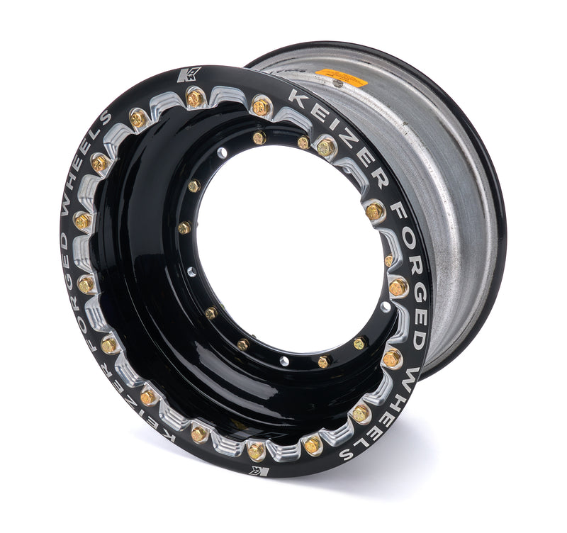 KEIZER ALUMINUM WHEELS, INC. Wheel Direct Mnt 15 x 8 Beadlock 3in BS Black 1584BCFBLB