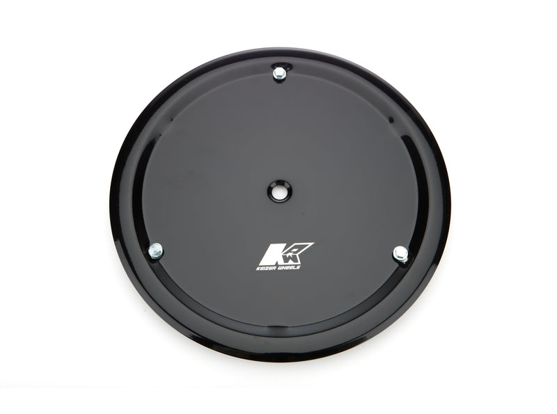 KEIZER ALUMINUM WHEELS, INC. Mudcover 15in Black w/3 5/16-18 Bolts 15mcbob