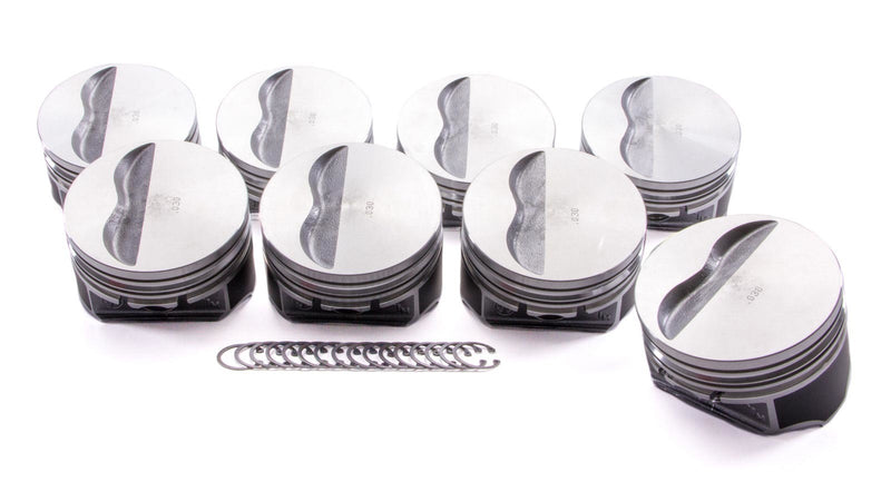 KB PERFORMANCE PISTONS SBC Flat Top Piston Set 4.155 Bore -5cc 9911HC.030