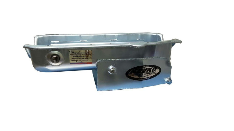 KEVKO OIL PANS & COMPONENTS SBC Oil Pan Modified 7qt LH Dipstick 57-79 1090