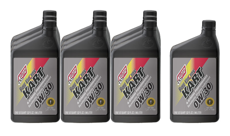 KLOTZ SYNTHETIC LUBRICANTS Pure Estorlin Kart 4 Stroke 0w30 Case 10x1Qt KE-230