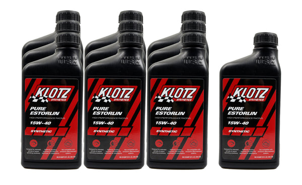 KLOTZ SYNTHETIC LUBRICANTS Pure Estorlin Synthetic Oil 15w40 Case 10x1 Qt KE-954