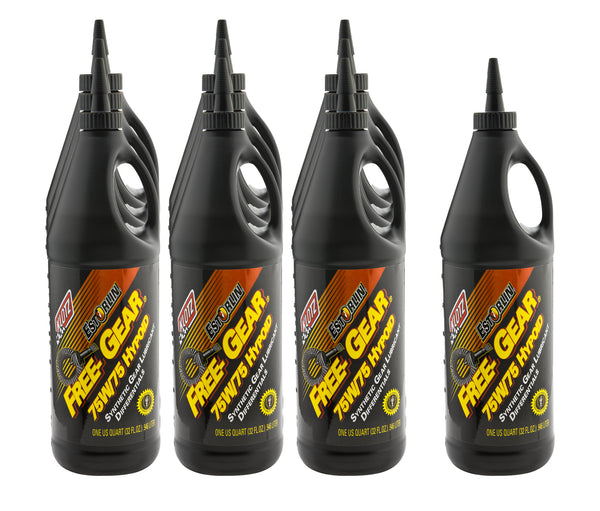KLOTZ SYNTHETIC LUBRICANTS Pure Estorlin Qualifier Gear Oil 75w75 Cs 10x1Qt KE-965