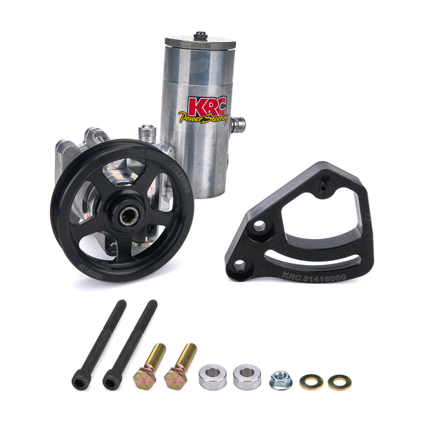 KRC POWER STEERING Power Steering Pump Kit SBC 4.2in 6-Rib Serp ESP 18020115