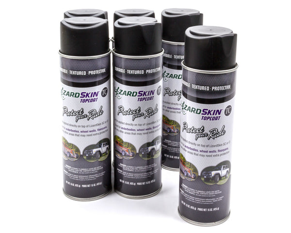LIZARD SKIN Top Coat Coating Case 6 x 15oz Aerosol Cans 405572