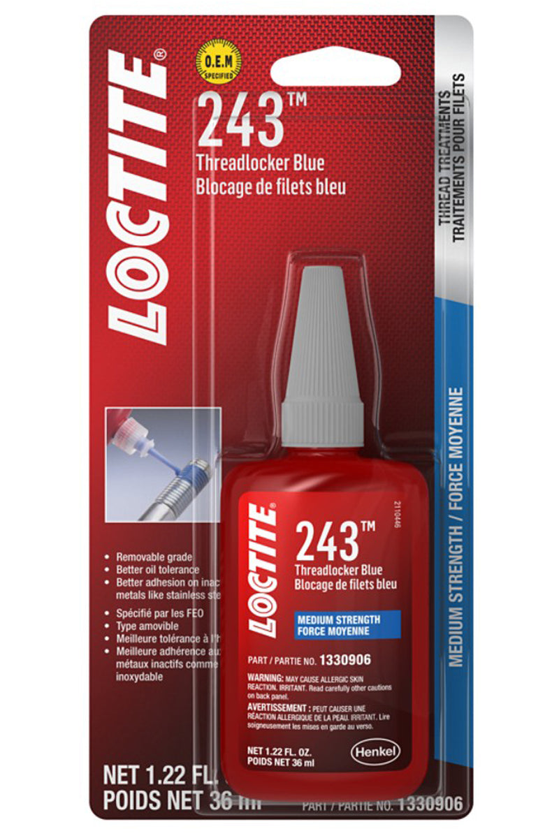 LOCTITE Threadlocker 243 Blue 36ml/1.22oz 1330906