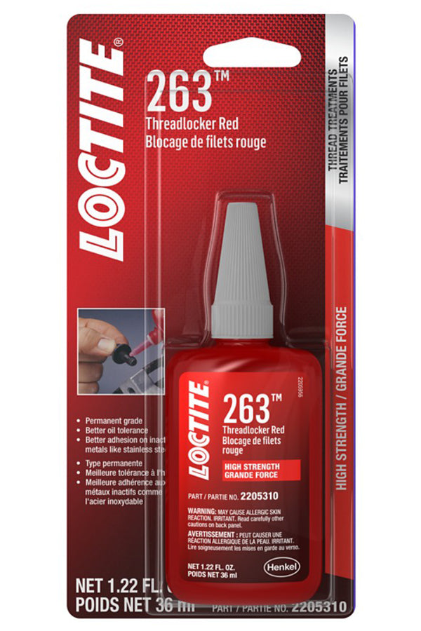 LOCTITE 263 Threadlocker Red Su rface Insensitive 36ml 2205310