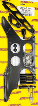 LOKAR Push/Pull Throttle Cable Mounting Bracket Black 1010118
