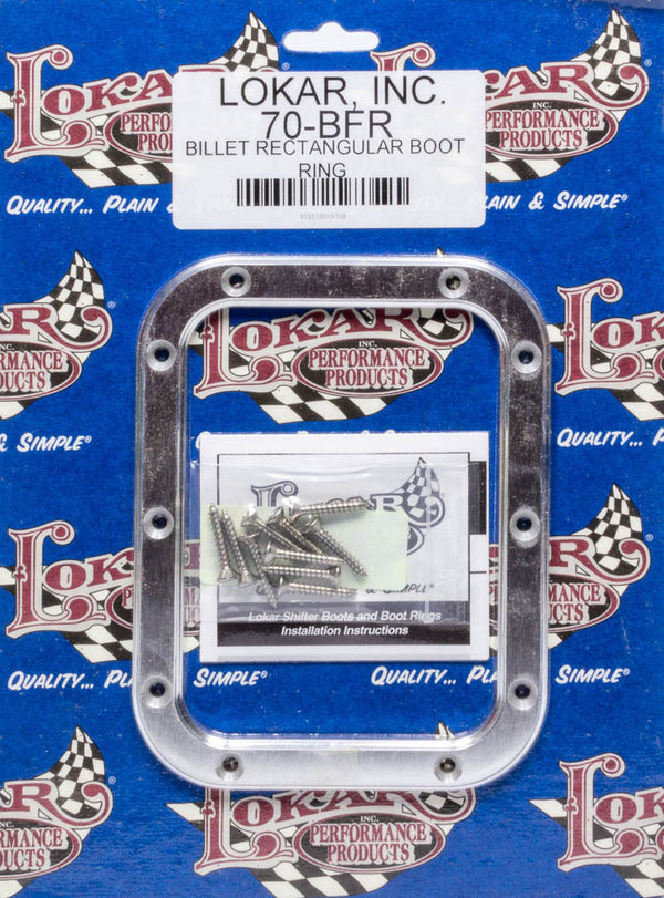 LOKAR Billet Rectangular Shift Boot Ring 6.75 In X 5.25 70-BFR
