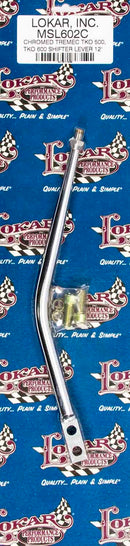 LOKAR Shift Lever TKO 500-600 Aluminum 12in chrome MSL602C