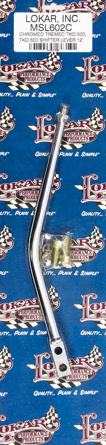LOKAR Shift Lever TKO 500-600 Aluminum 12in chrome MSL602C