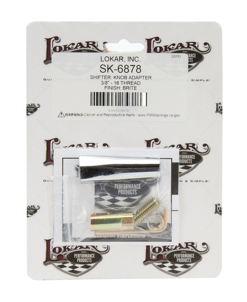 LOKAR Shifter Knob Adapter 3/8-16 SK-6878
