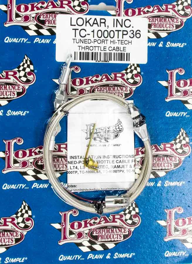 LOKAR 36in. TPI Hi-Tech Throttle Cable TC-1000TP36