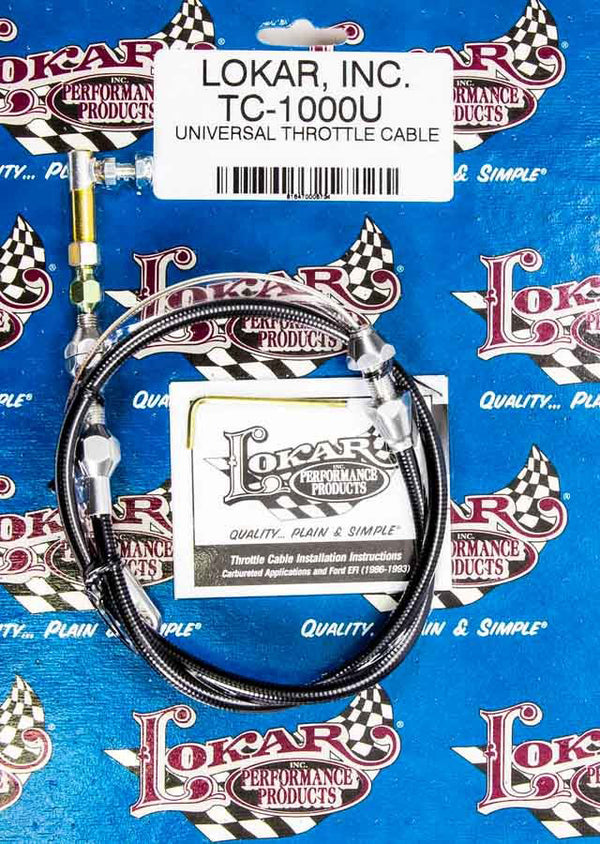 LOKAR Universal Black Throttle Cable 36in TC-1000U36