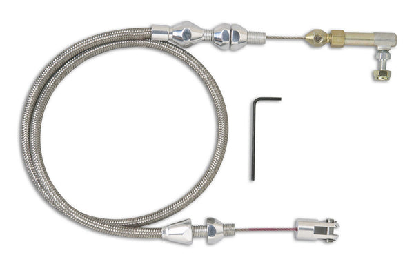 LOKAR Hi-Tech Throttle Cable - Polished TCP-1000HT
