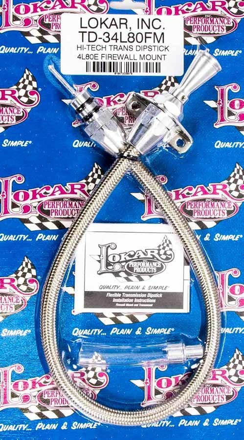 LOKAR Hi-Tech Trans Dipstick 4L80E Firewall Mt. TD-34L80FM