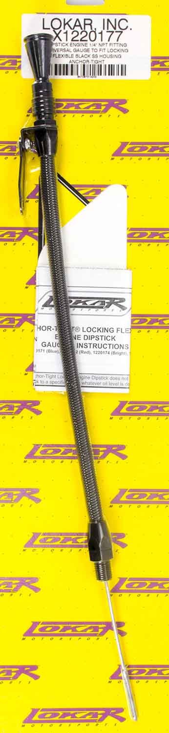 LOKAR Locking Engine Dipstick Black Universal 1/4 NPT X1220177
