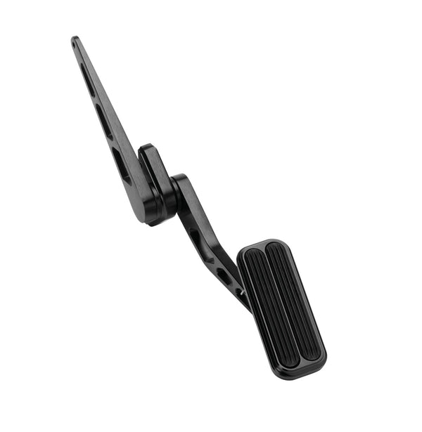 LOKAR Blk Billet Aluminum Throttle Pedal w/Rubber XBAG-6004