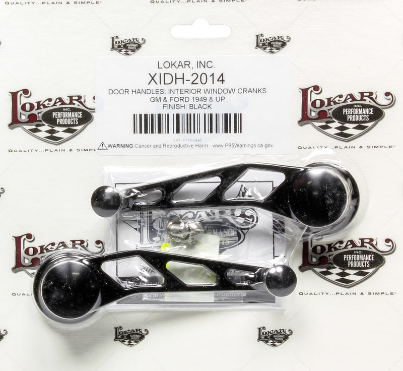 LOKAR Midnight Series Black Bi llet Aluminum Window Cra XIDH-2014