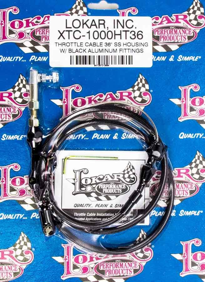 LOKAR Throttle Cable Black 36in XTC-1000HT36
