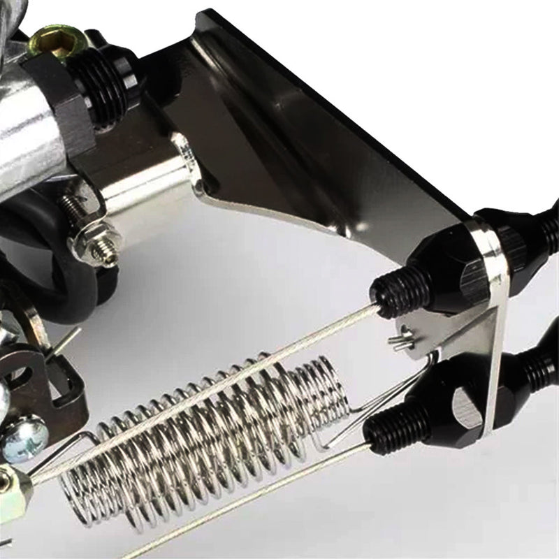LOKAR Throttle Cable Bracket Holley Sniper Black XTCB-40HS
