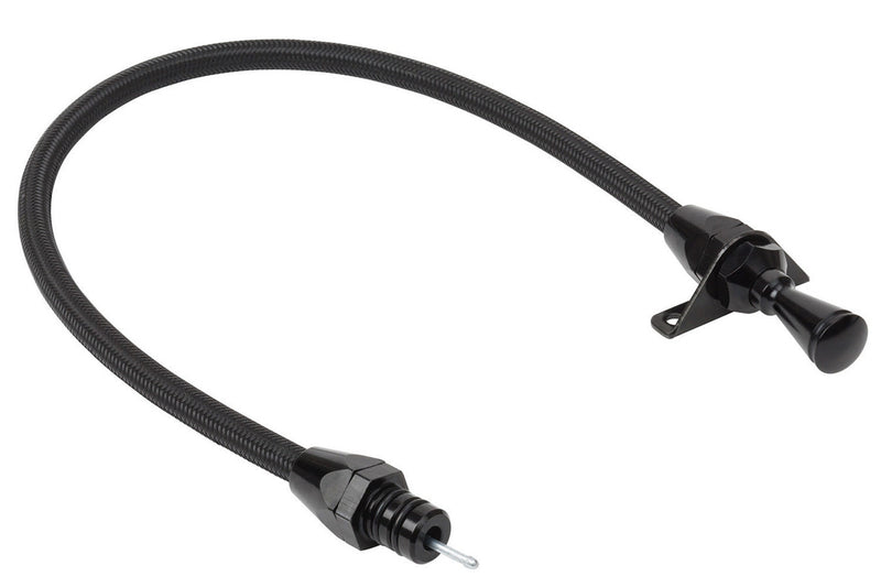 LOKAR Black Trans Dipstick GM TH350/400 Firewall Mt XTD-3350400FM