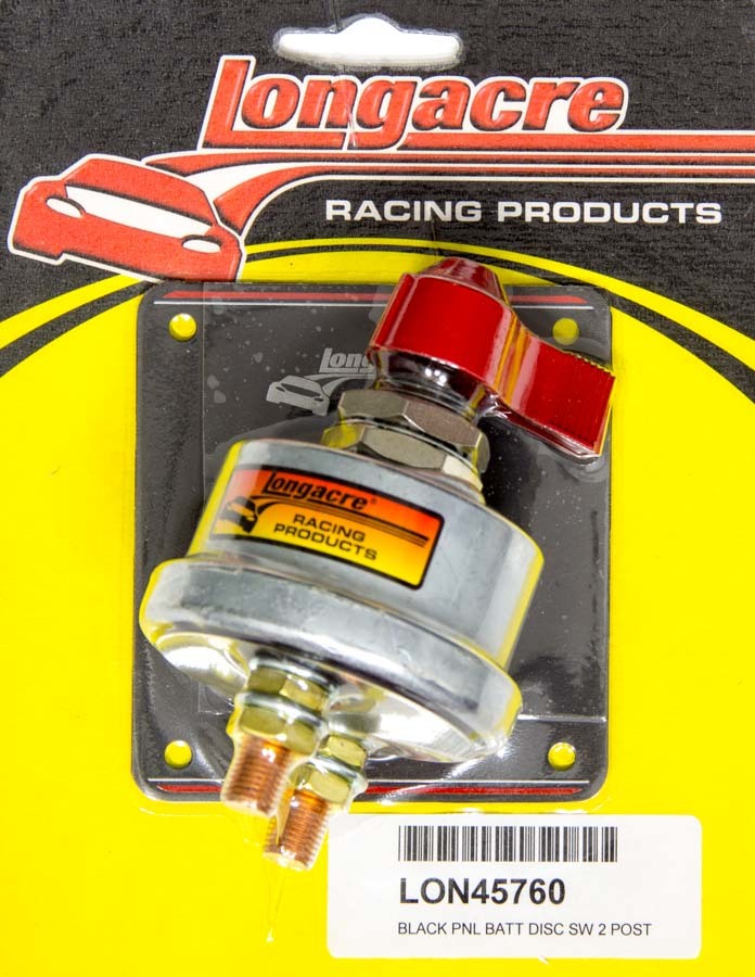 LONGACRE Battery Disconnect Panel Black 2 Post 52-45760