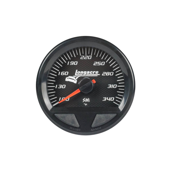 LONGACRE Waterproof SMI Oil Temp Gauge 100-340f 52-46745