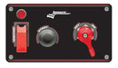 LONGACRE Ignition Panel Black w/Batt Disconnect 52-48871
